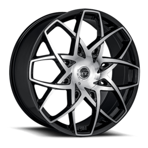 VCT Merlin Wheel in Black Machined