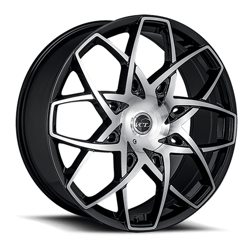 VCT Merlin Wheel in Black Machined