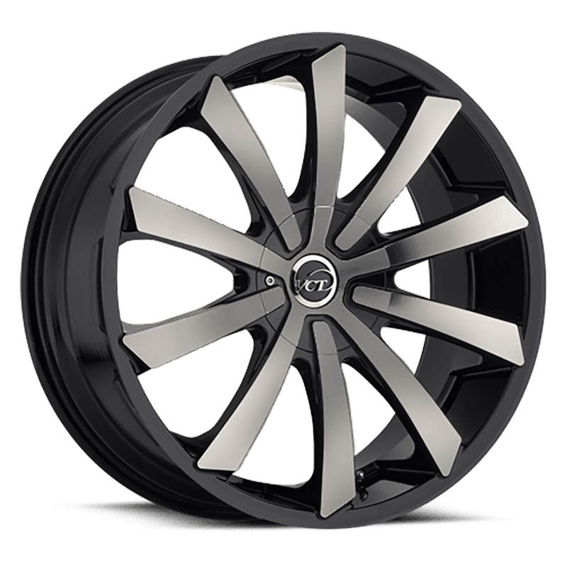 VCT V48 Wheel in Tinted Black Machined