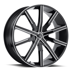 VCT V80 Wheel in Black Machined