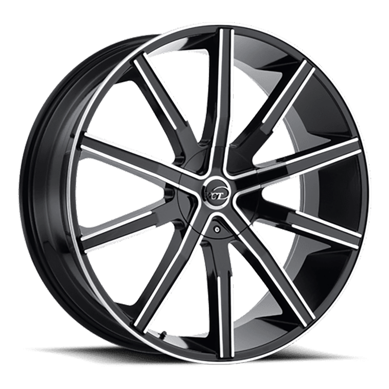 VCT V80 Wheel in Black Machined