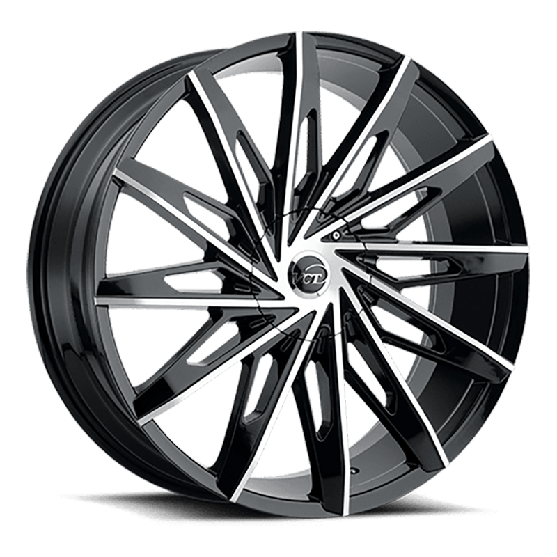 VCT V86 Wheel in Black Machined